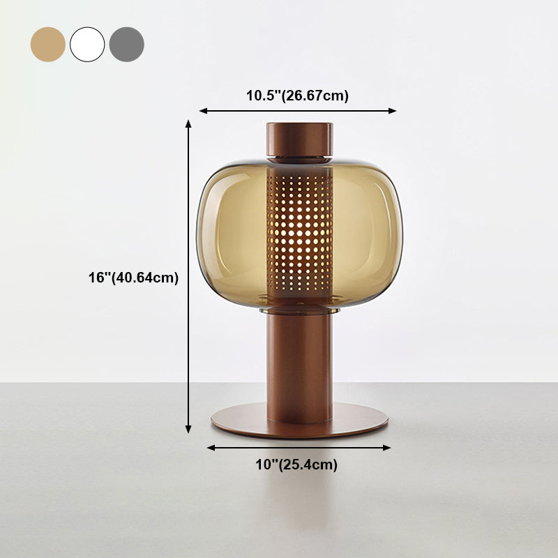 Glasrunde Tabelle Lampe moderne 1-Licht-Tischlampenlampen