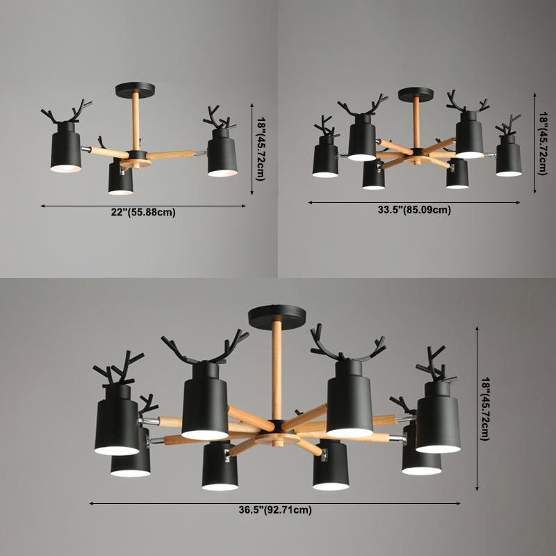 Geweihform Kronleuchter Lichter moderne Metallleuchterbeleuchtung