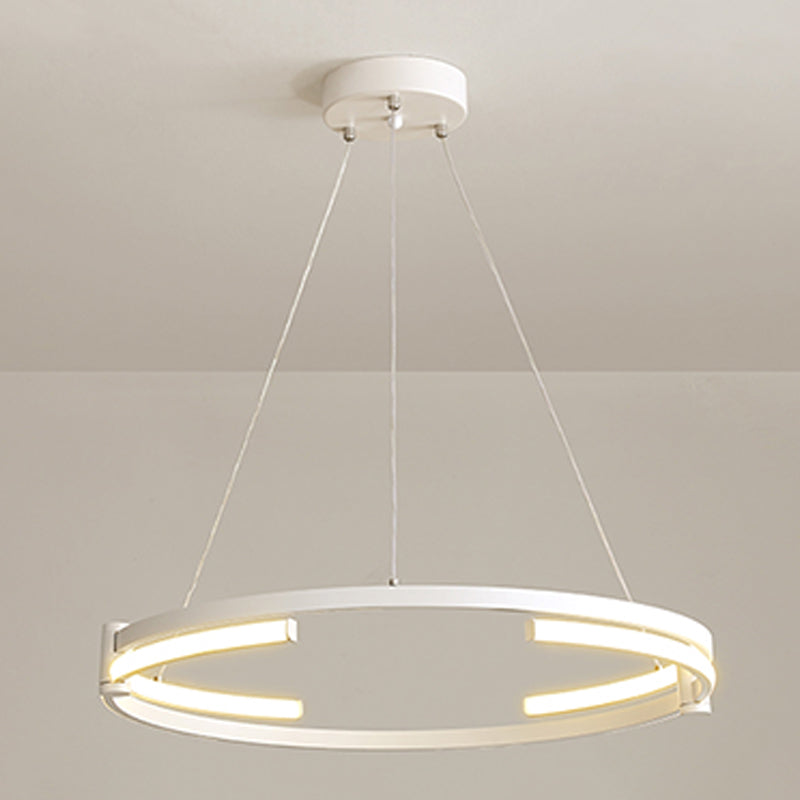 Zeitgenössische Radform Kronleuchter Lichter Metall 2 helle Kronleuchterbeleuchtung