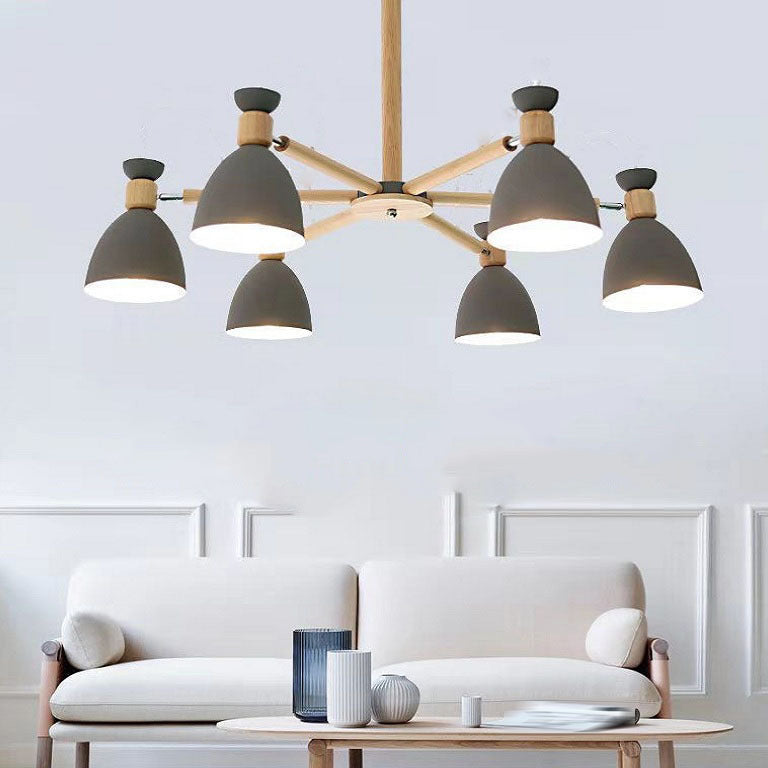 Multi -Light -Kegel hängende Kronleuchter moderne Metallhängebeleuchtung für Restaurant