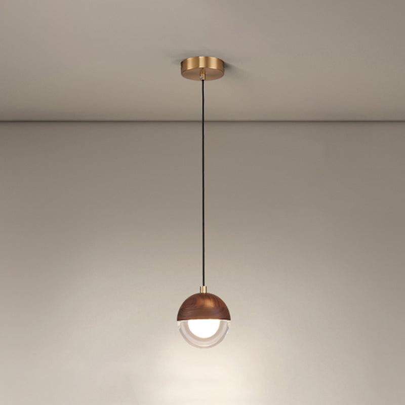 Dining Room Wood Hanging Ceiling Light Modern Ceiling Pendant Light with 1 Light
