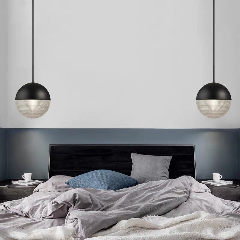 Glasschlafzimmer hängende Leuchte moderne globale Anhängerlicht mit 1 Licht