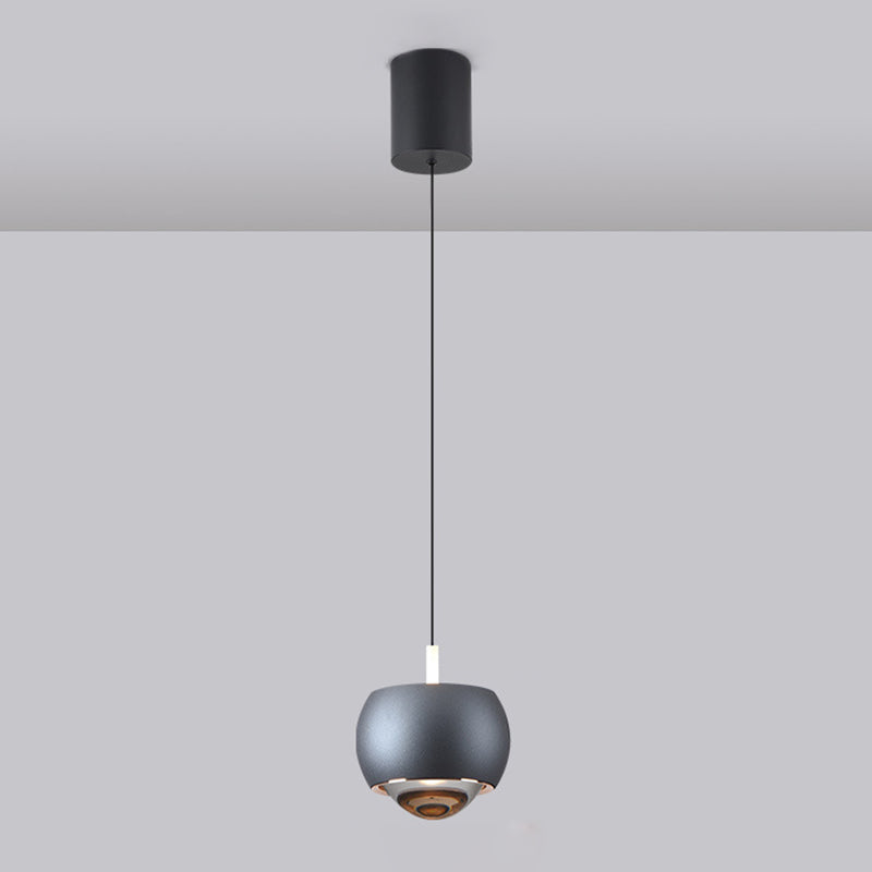 Round Metal Hanging Pendant Light Nordic LED Suspension Pendant Light