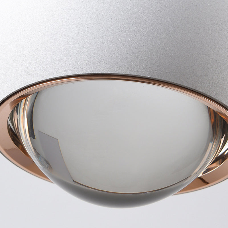 Round Metal Hanging Pendant Light Nordic LED Suspension Pendant Light