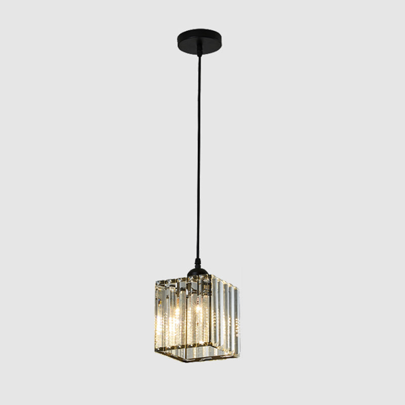 Modern Minimalist Hanging Light Crystal Pendant Lighting Fixture for Kitchen