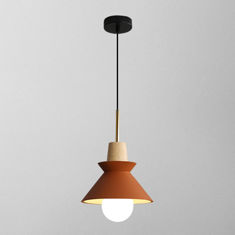 Modern Minimalist Hanging Light Wooden Pendant Lighting Fixture