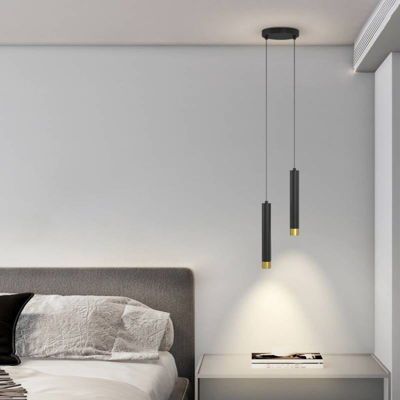 Forma in metallo a forma di cilindro Luci a sospensione Modern Style Apparecchi di illuminazione a sospensione