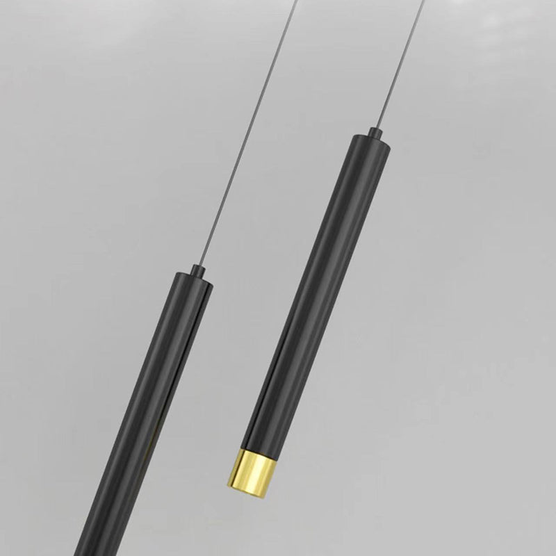 Forma in metallo a forma di cilindro Luci a sospensione Modern Style Apparecchi di illuminazione a sospensione