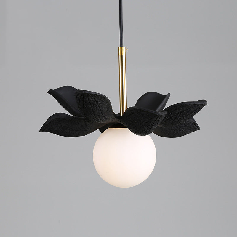 Modern Style Ball Down Lighting Glass 1 Light Hanging Lamp Kit