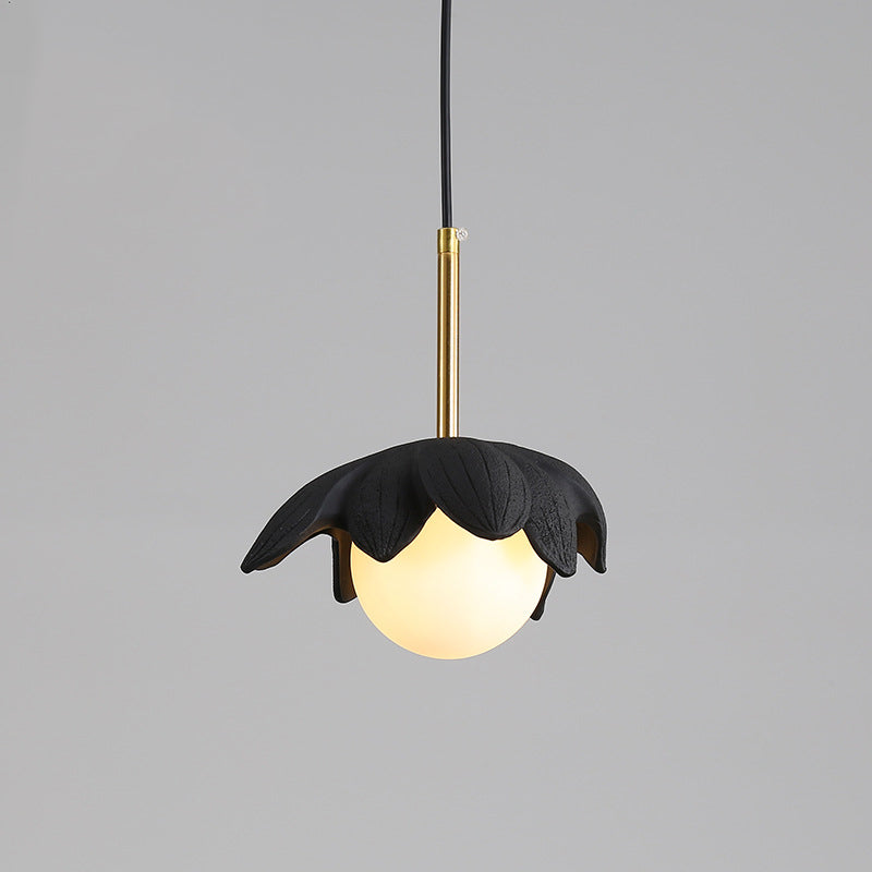 Moderner Stil Ball Down Lighting Glass 1 Light Hanging Lamp Kit