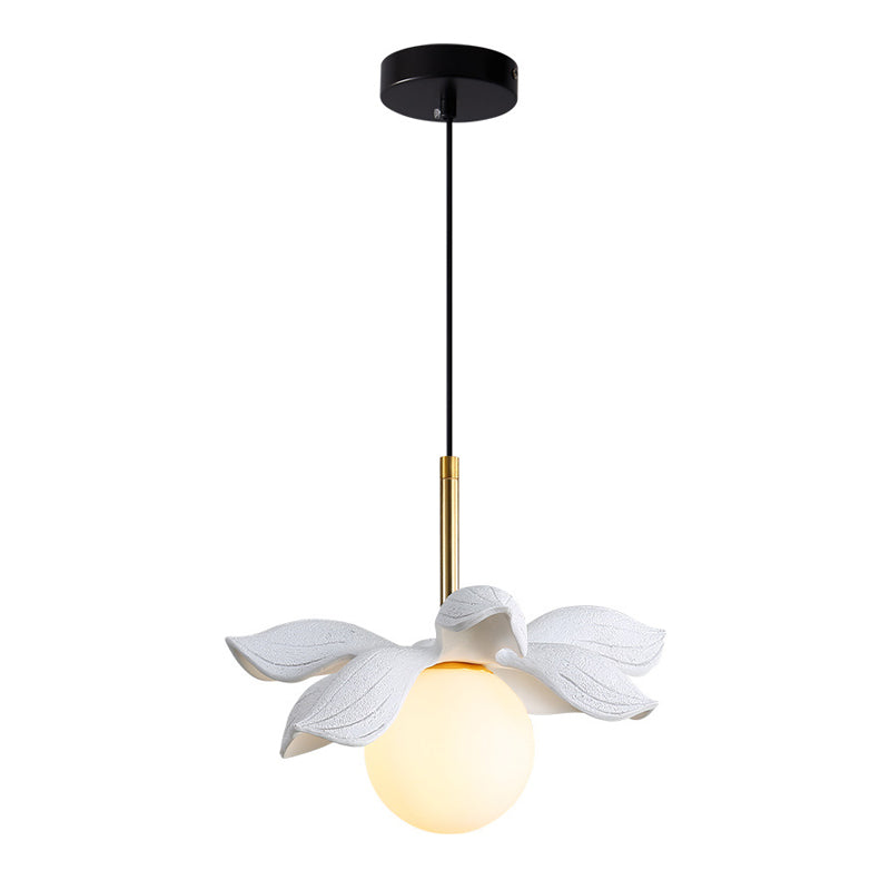 Modern Style Ball Down Lighting Glass 1 Light Hanging Lamp Kit