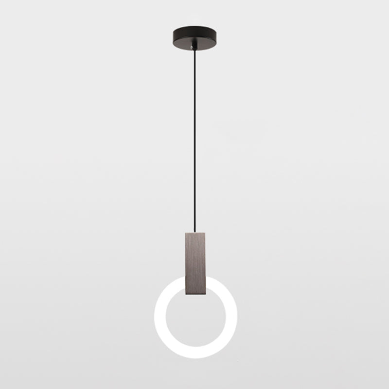 Circle Shape Metal Pendant Lights Modern Style Hanging Lamps