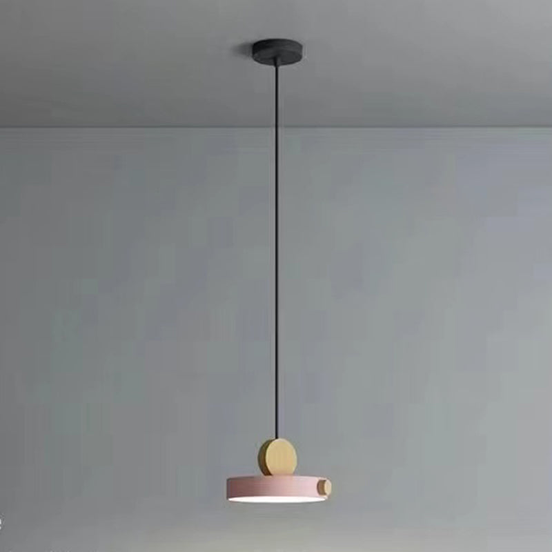 Modern Style Round Down Lighting Wood Multi Lights Hanging Ceiling Lights