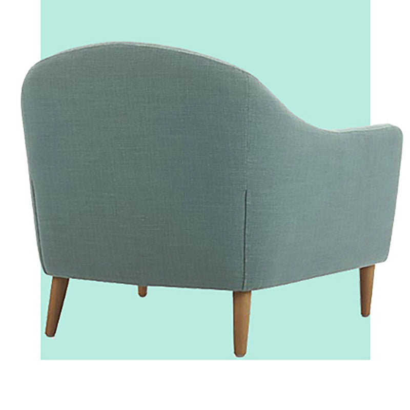 4 Wooden Legs Curved Sofa Blue/Grey/Beige Sofa for Bonus Room