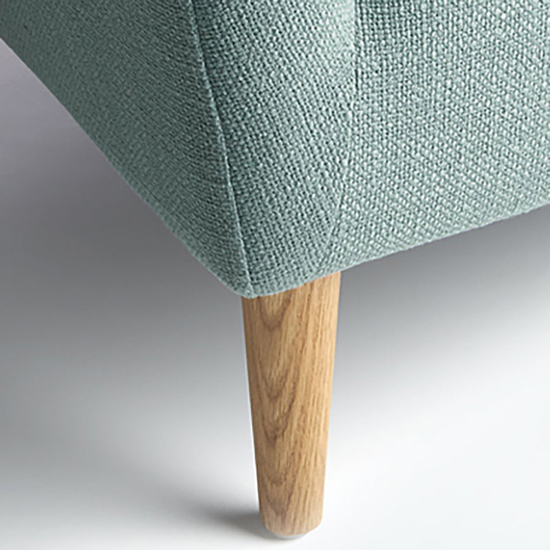 4 Wooden Legs Curved Sofa Blue/Grey/Beige Sofa for Bonus Room