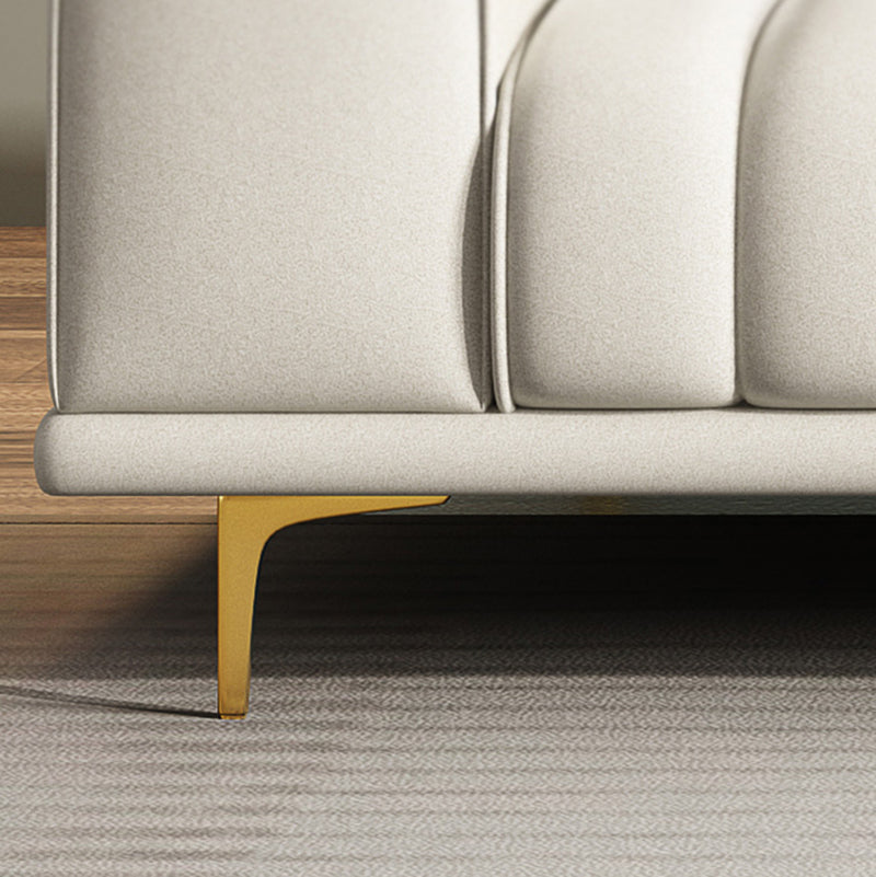 32,67 "H divano in pelle in finta fora di colore a pianta quadrata a braccio quadrato con cuscinetto cucito