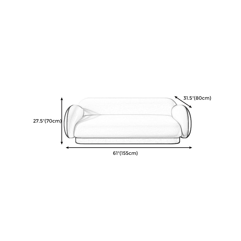 Modern Macaroon Sofa Pillow Top Arm Standard Tight Back Sofa for Apartment