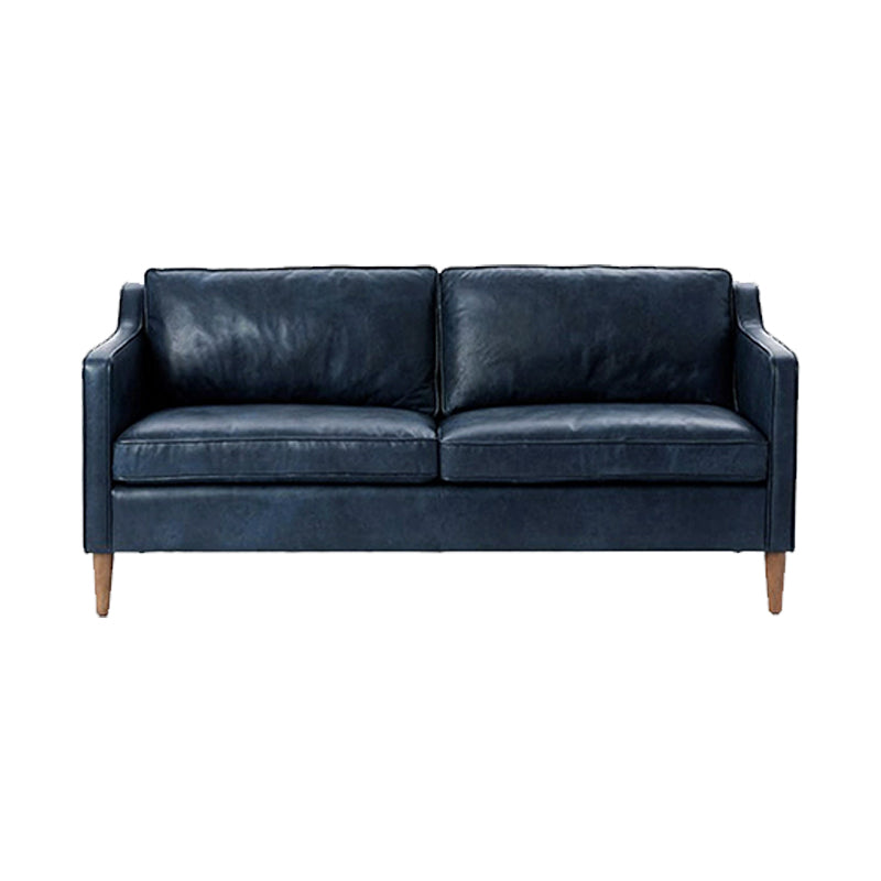 Faux Leather 35,43 "Haute Courette de coussins à 3 places Resicace