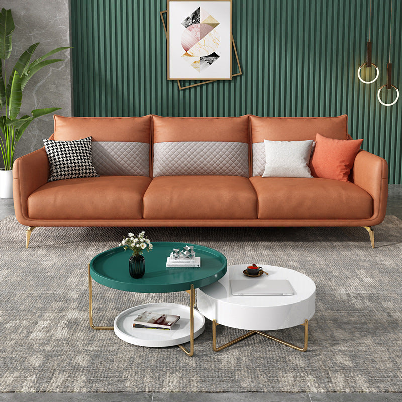 Moderner Stil Charles von London Latex/Schwamm Sitz gefülltes Massivholz -Basisofa gefüllt