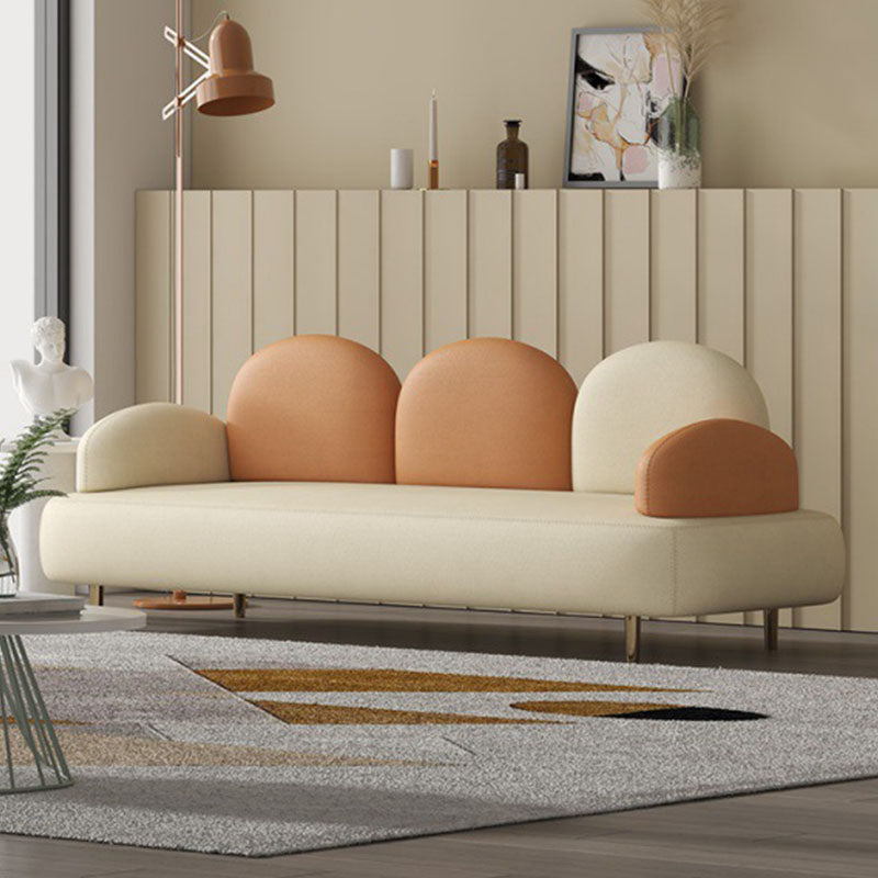 Divano braccio top cuscino moderno in pelle finta 31,5 pollici