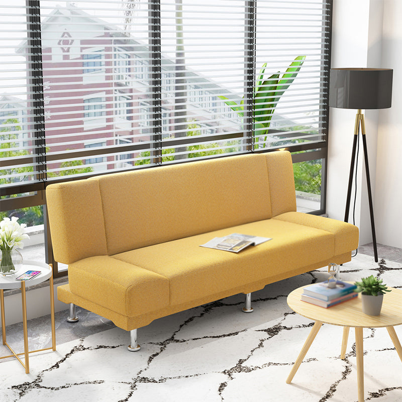 Leinen modernes Sofa 22 "W Cabrio -Sofa armlosen engen Rückensofa