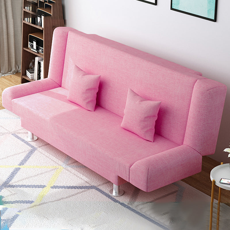 Leinen modernes Sofa 22 "W Cabrio -Sofa armlosen engen Rückensofa