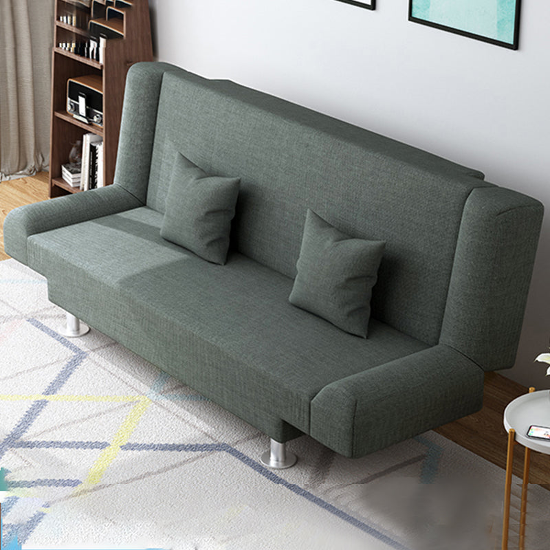 Leinen modernes Sofa 22 "W Cabrio -Sofa armlosen engen Rückensofa