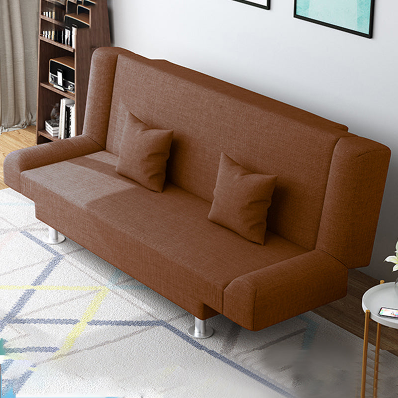 Leinen modernes Sofa 22 "W Cabrio -Sofa armlosen engen Rückensofa