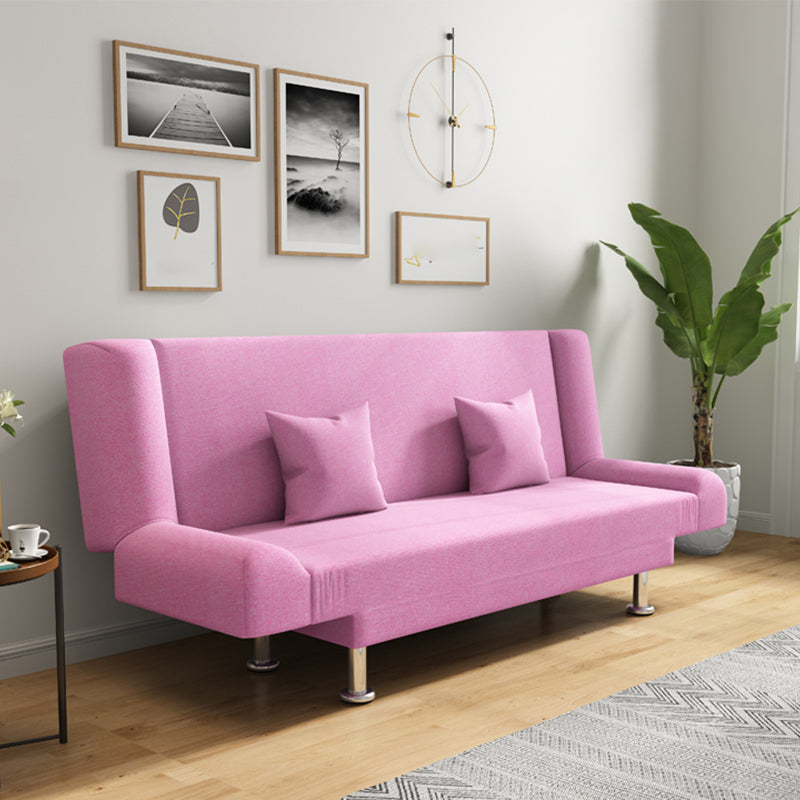 Leinen modernes Sofa 22 "W Cabrio -Sofa armlosen engen Rückensofa