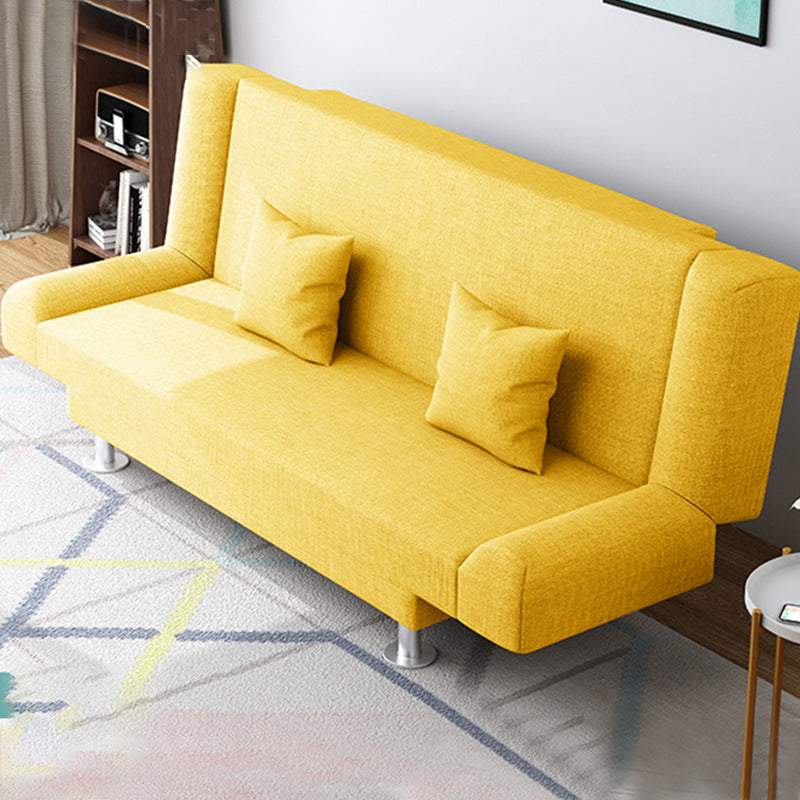 Leinen modernes Sofa 22 "W Cabrio -Sofa armlosen engen Rückensofa
