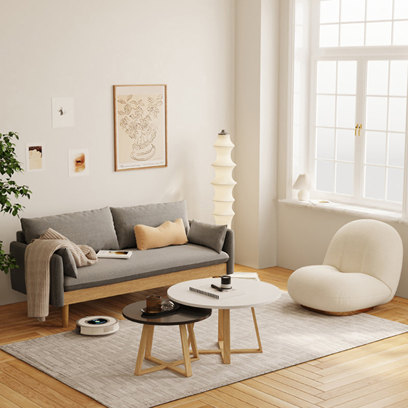 Coton Cotton Coton Coton Haut SOFA 29.53 "High Loose Back Coverred Sofa