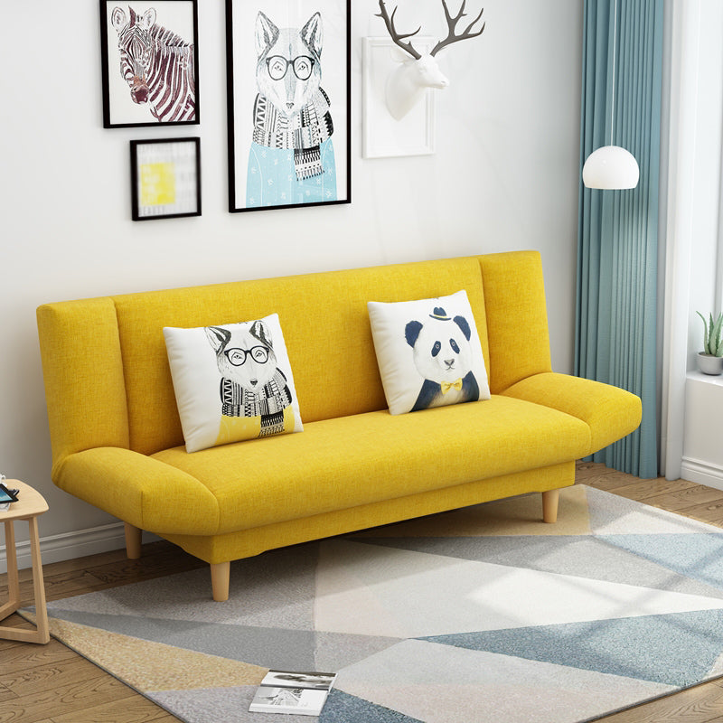 Leinen modernes Sofa 22 "W Cabrio -Sofa armlosen engen Rückensofa