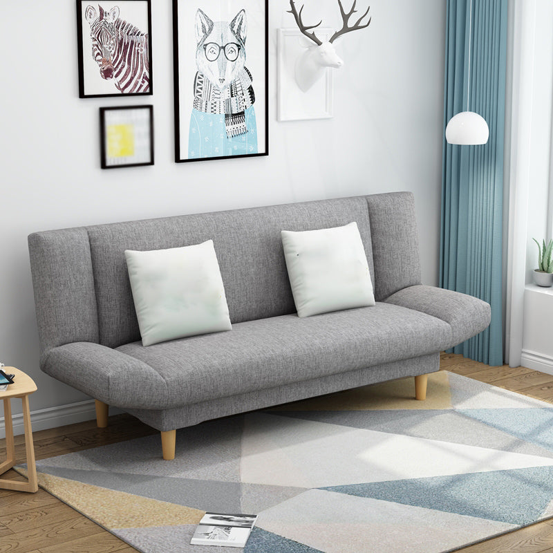 Leinen modernes Sofa 22 "W Cabrio -Sofa armlosen engen Rückensofa
