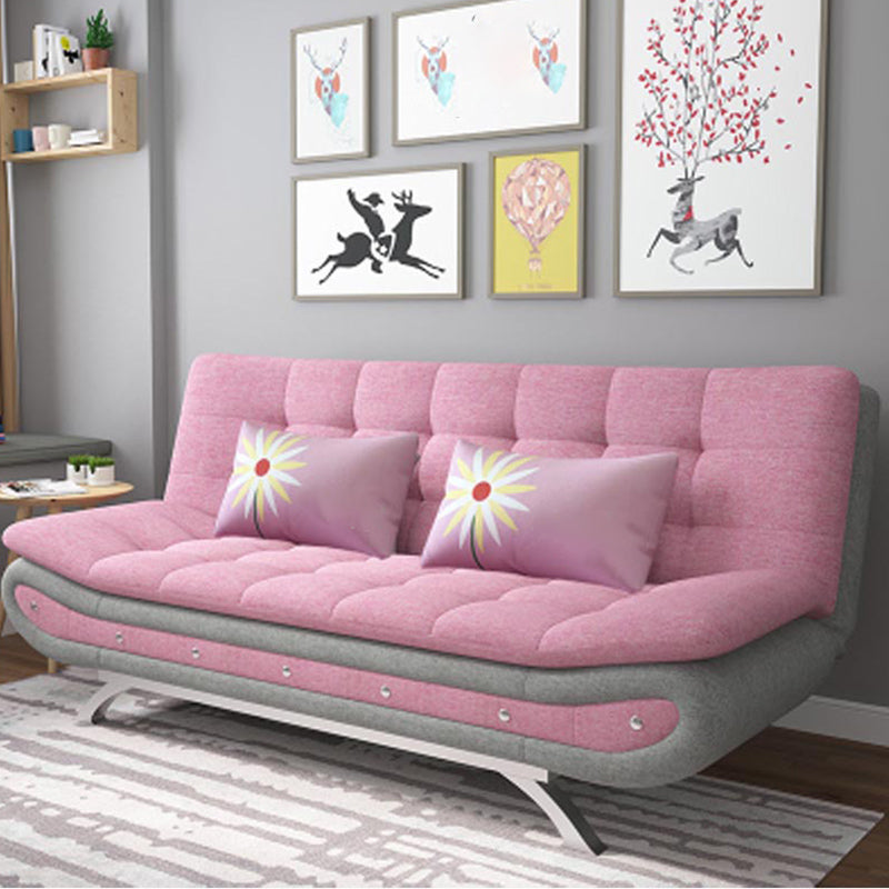 74.80 "W √ó 35.43" d √ó 35.43 "H Keks Back -Leinen -Armless -Sofa mit faltbarem