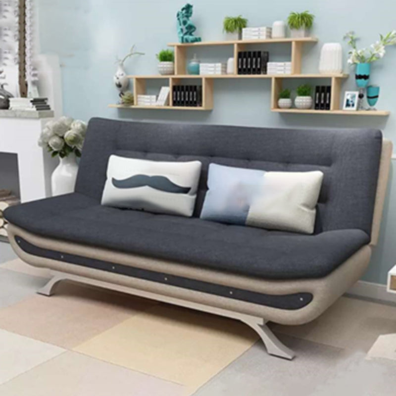 74.80 "W √ó 35.43" d √ó 35.43 "H Keks Back -Leinen -Armless -Sofa mit faltbarem