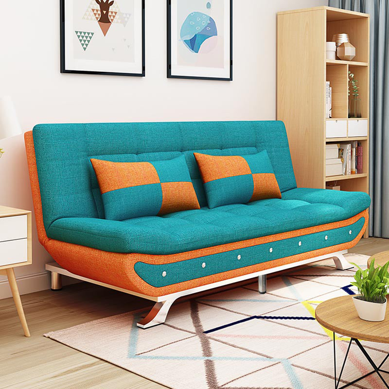 74.80 "W √ó 35.43" d √ó 35.43 "H Keks Back -Leinen -Armless -Sofa mit faltbarem