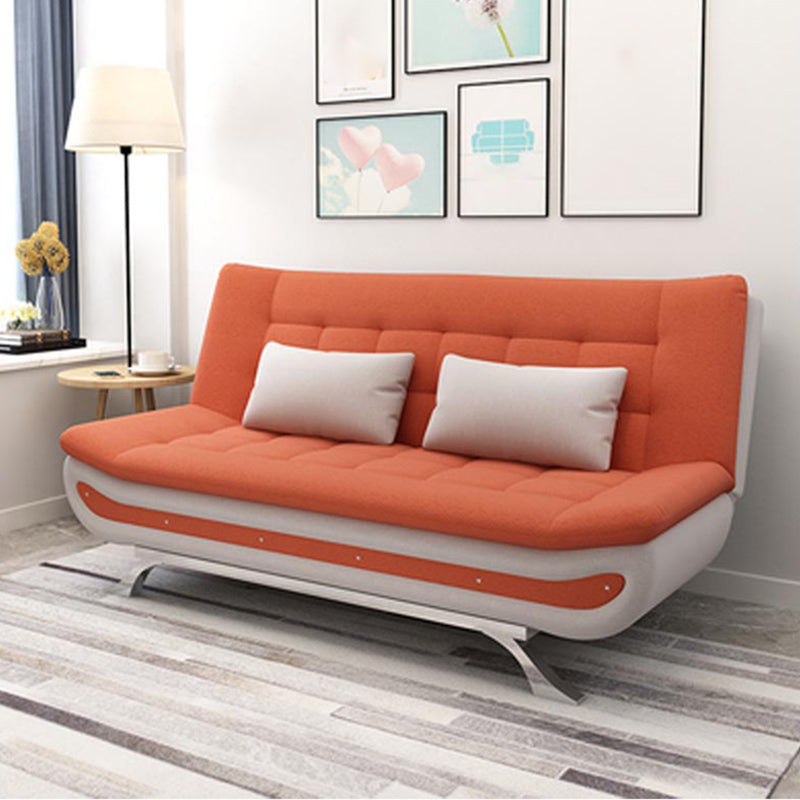 74.80 "W √ó 35.43" d √ó 35.43 "H Keks Back -Leinen -Armless -Sofa mit faltbarem