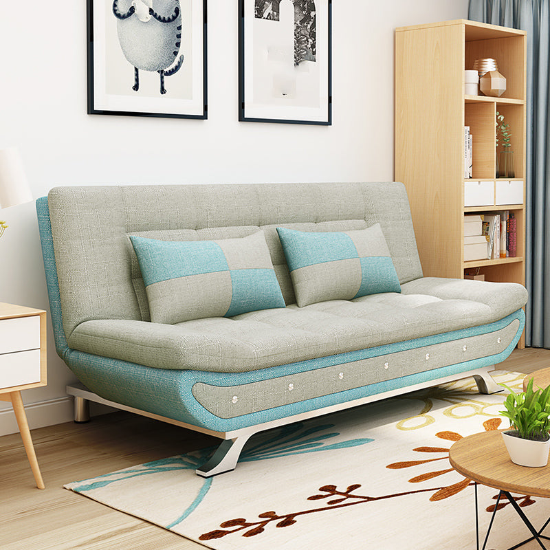 74.80 "W √ó 35.43" d √ó 35.43 "H Keks Back -Leinen -Armless -Sofa mit faltbarem