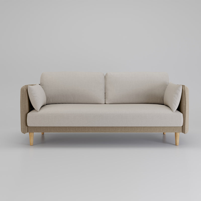Contemporary Pillow Top Arm slipcovered Sofa 31.5"High Velvet Loose Back Sofa