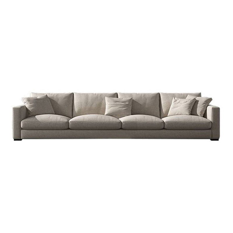 Modern Fabric Standard Sofa Square Arm Cushions Sofa for Living Room
