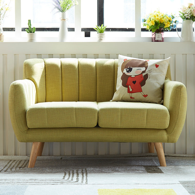 Poolse afwerking Biscuit Back Sofa Square Arm Bank voor woonkamer en thuis