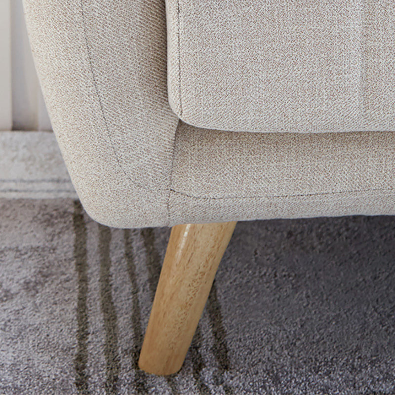Poolse afwerking Biscuit Back Sofa Square Arm Bank voor woonkamer en thuis