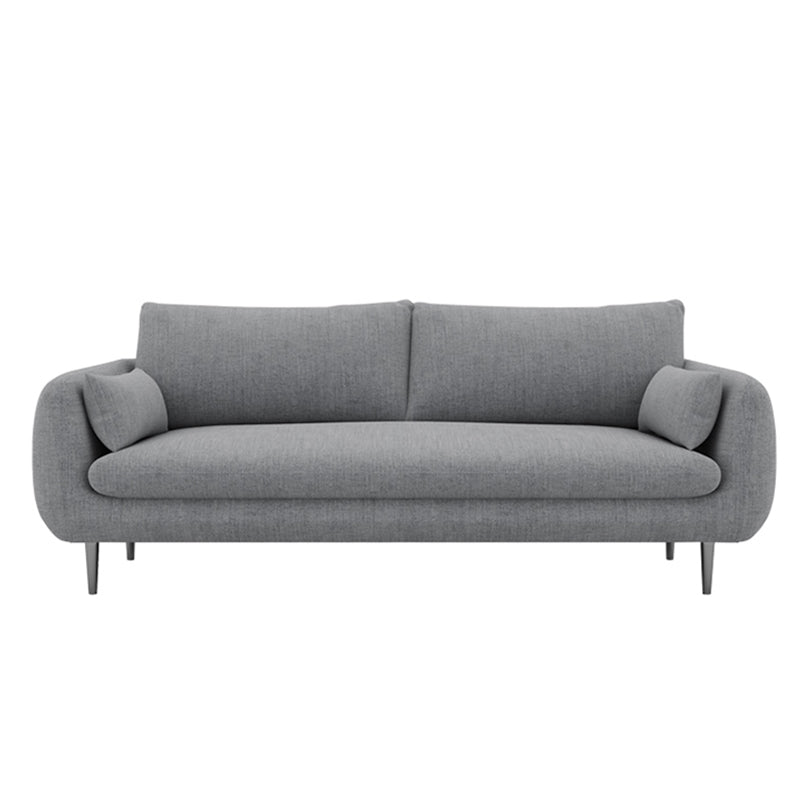 Contemporary Fabric Loose Back Sofa 31.5"High Pillow Top Arm Sofa for Apartment