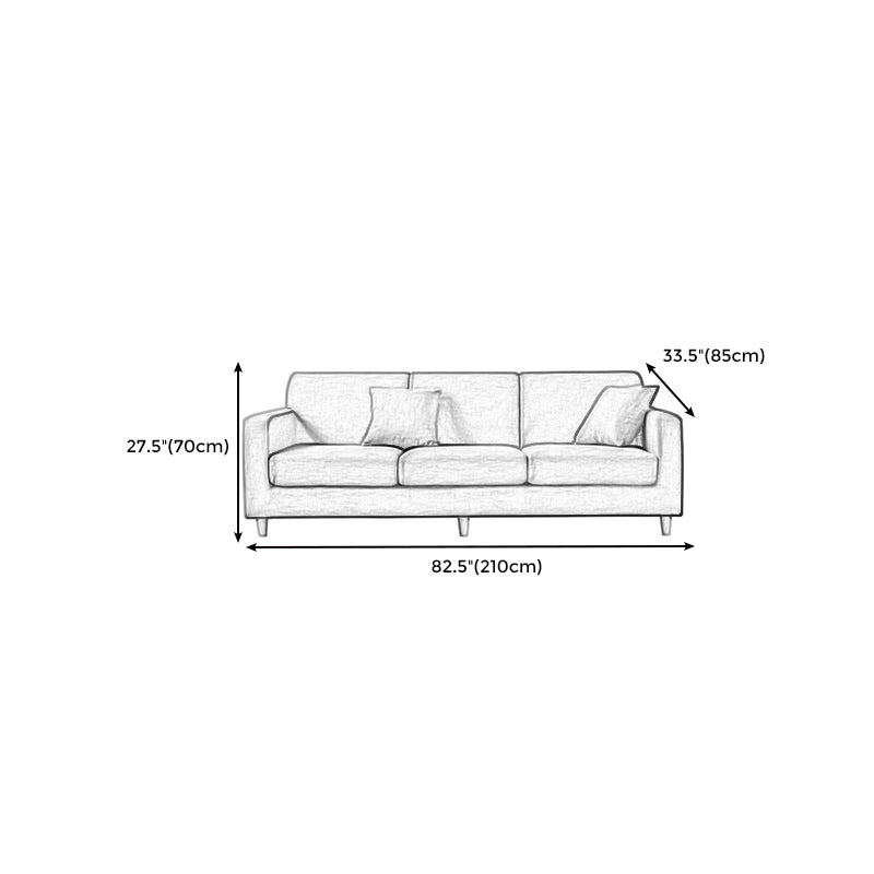 Polnisches Finish Sofa Square Arm Sofa für Bonusraum und Wohnzimmer
