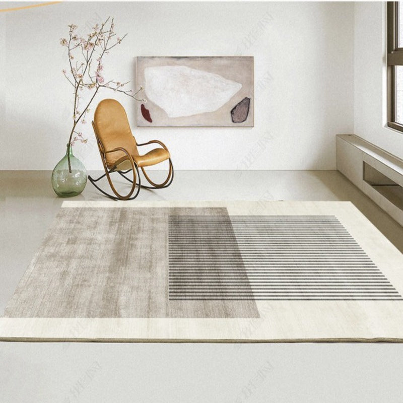 Tappeto moderno di tappeto a astratto in stile nordico tappeto resistente alle macchie per soggiorno
