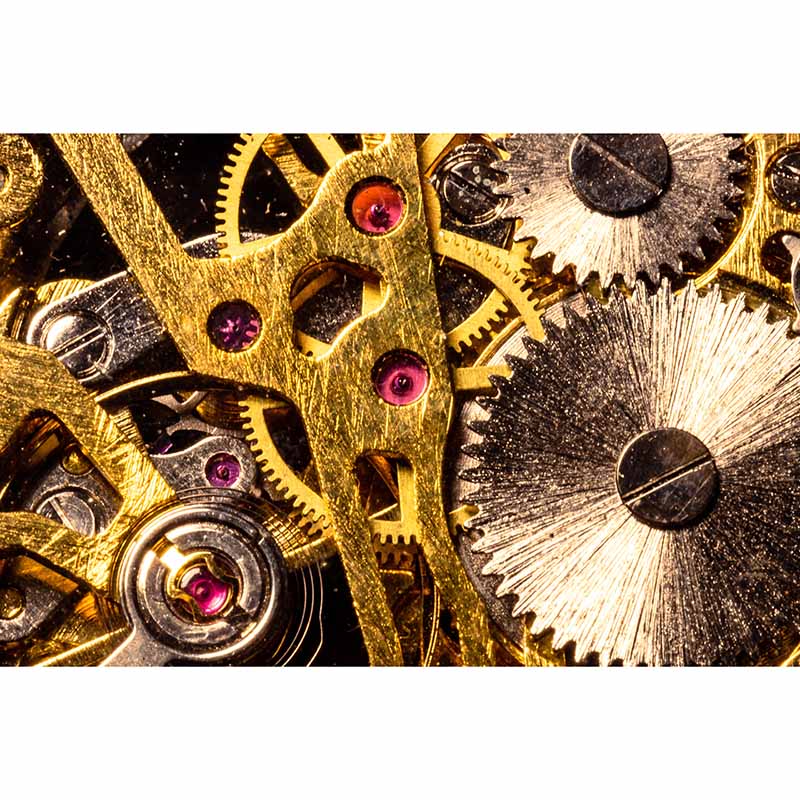 Modern Style Mural Wallpaper Gears Photography Indoor Wall Mural