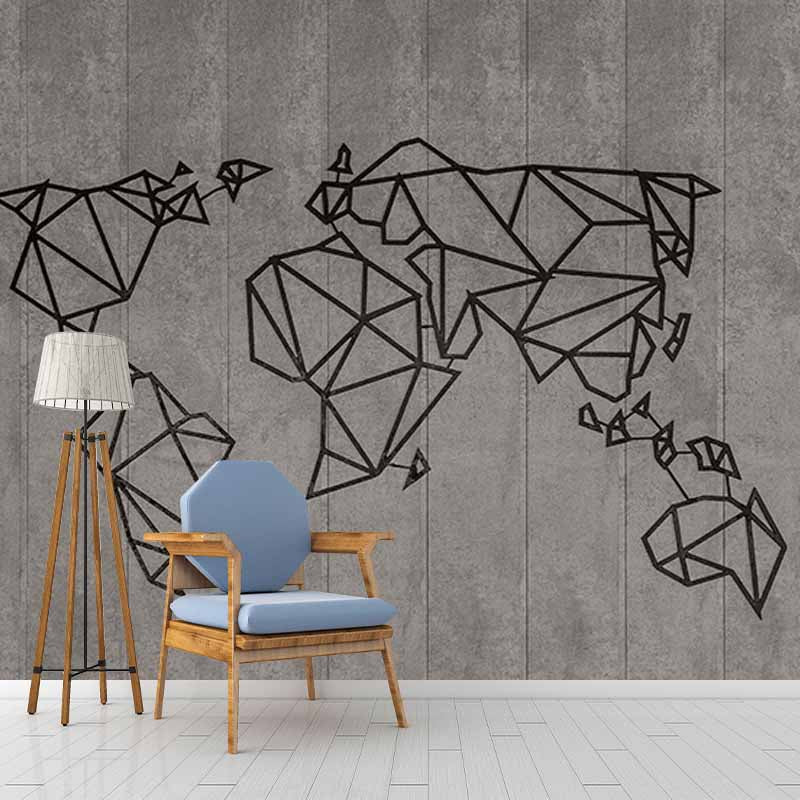 Photography Environment Friendly Mural Wallpaper Map Bedroom Wall Mural