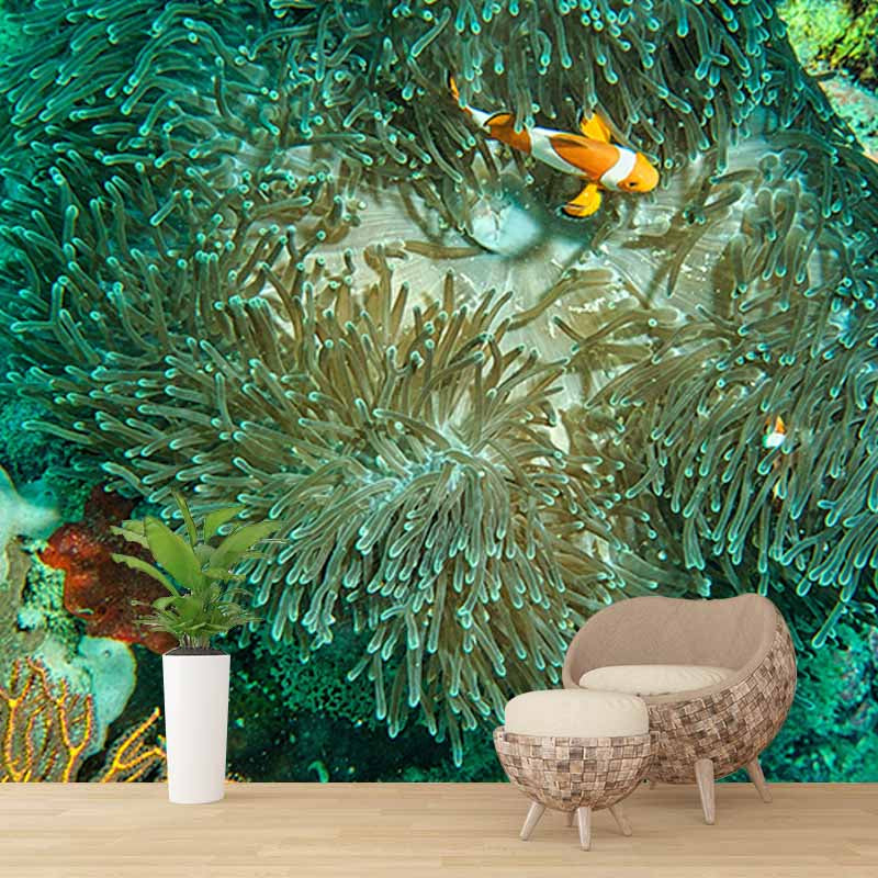 Eco-friendly Wall Mural Wallpaper Marine Organism Photography Sitting Room Wall Mural