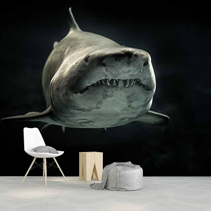 Photography Stain Resistant Mural Wallpaper Marine Organism Sleeping Room Wall Mural