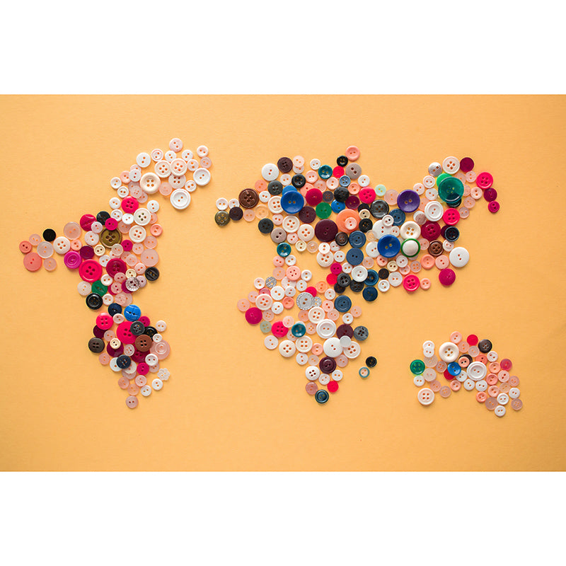 Map Resistant Mural Wallpaper Environment Friendly Sleeping Room Wall Mural